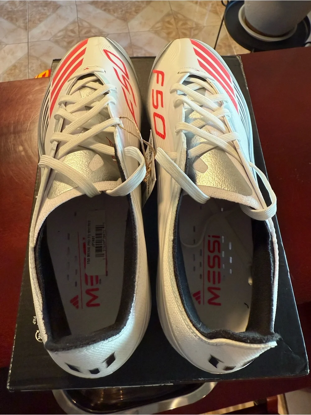 New Mens 8.5 Adidas Messi F50 Pro Fg Soccer Cleats Futbol Rare Shoes JP7461
